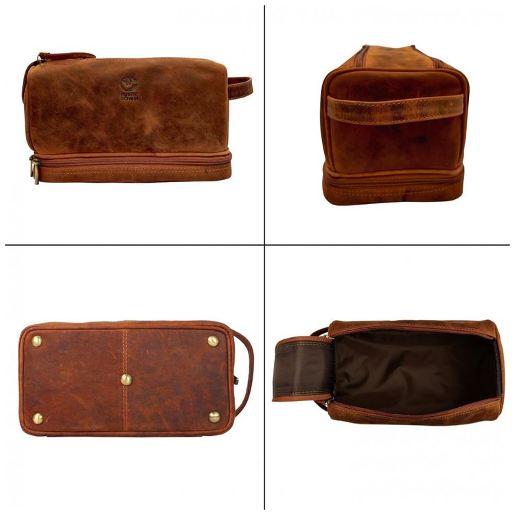 Necessaire-Masculina-Vintage-de-Couro-com-Forro-a-Prova-d-foto-4