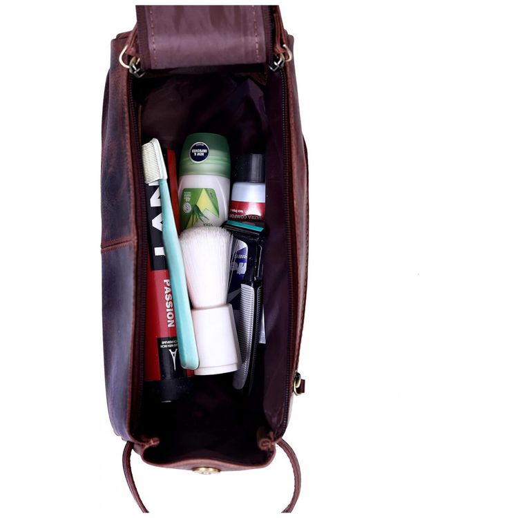 Necessaire-Masculina-Vintage-de-Couro-com-Forro-a-Prova-d-foto-3