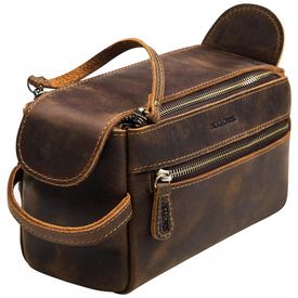 Necessaire-Masculina-Vintage-de-Couro-Sintetico-com-Forro-a-foto-0