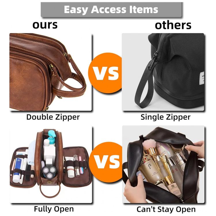 Necessaire-Masculina-Vintage-de-Couro-Sintetico-com-Forro-a-foto-1