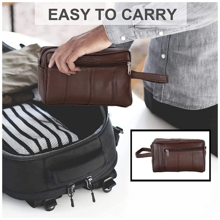 Necessaire-Masculina-Vintage-de-Couro-com-Forro-a-Prova-d-foto-5