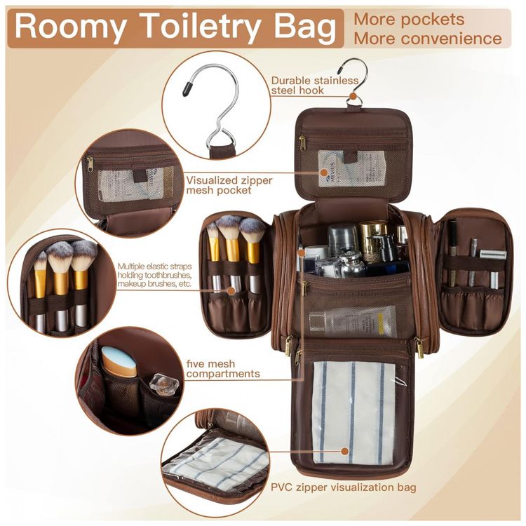 Necessaire-Masculina-Vintage-de-Couro-Sintetico-com-Forro-a-foto-1