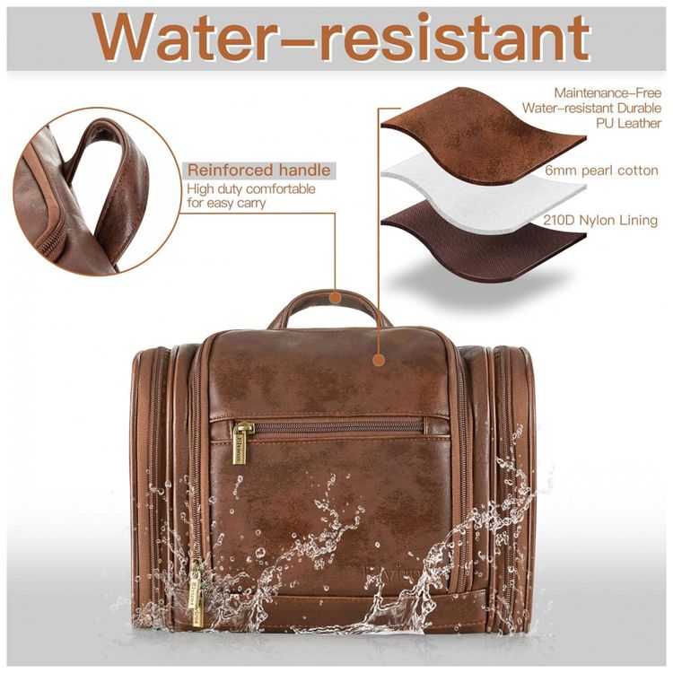 Necessaire-Masculina-Vintage-de-Couro-Sintetico-com-Forro-a-foto-2