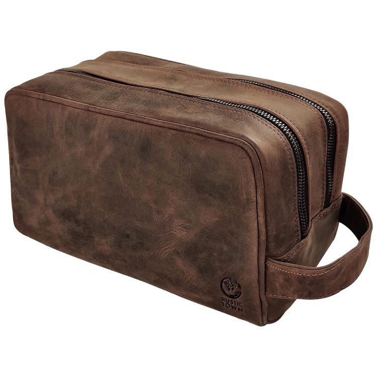 Rustic-Town-Necessaire-Masculina-Vintage-de-Couro-com-Forro-foto-0