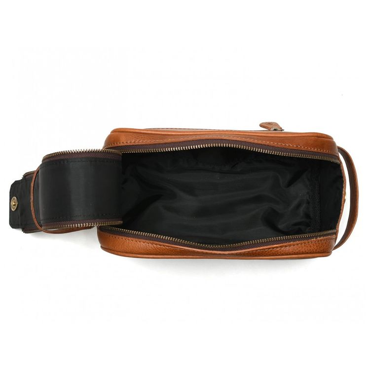 Aaron-Necessaire-Masculina-Vintage-de-Couro-com-Forro-a-foto-1