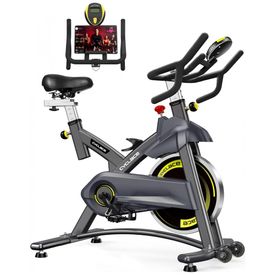 Bicicleta-Ergometrica-com-Suporte-para-Tablet-e-Banco-foto-0