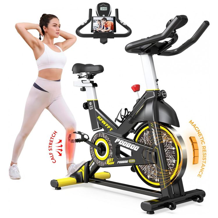 Bicicleta-Ergometrica-com-Tela-LCD-e-Suport-para-Tablet-foto-0