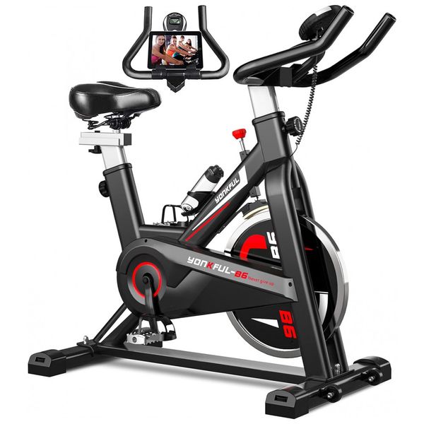 Bicicleta-Ergometrica-com-Suporte-para-Tablet-e-Banco-foto-0