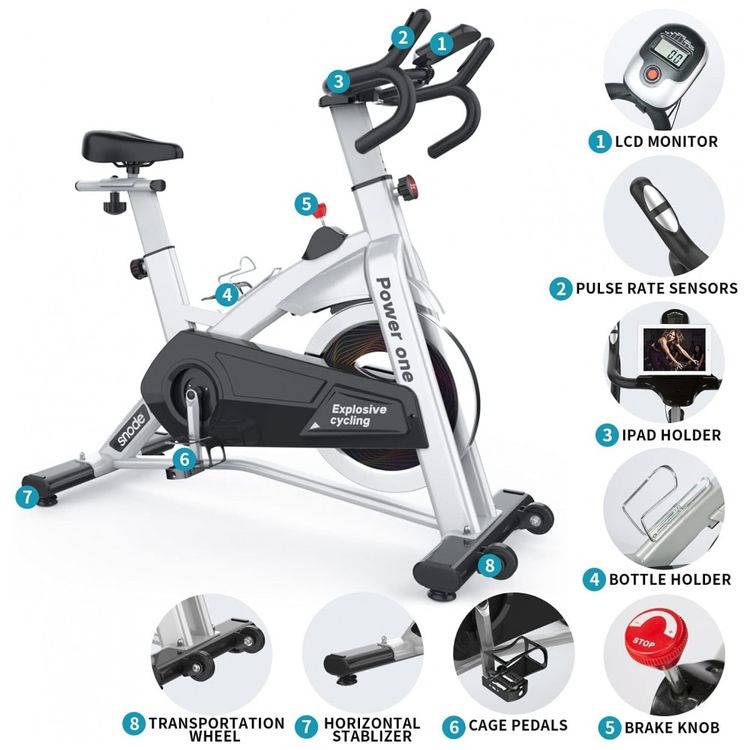 SNODE-Bicicleta-Ergometrica-com-Suport-para-Tablet-e-foto-4