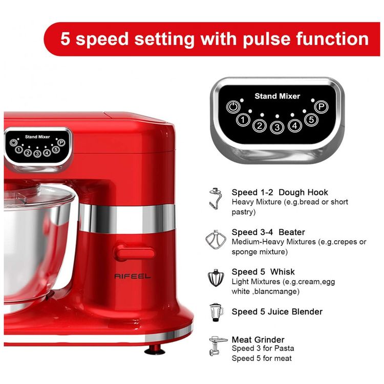 AIFEEL-Batedeira-de-Bancada-8-em-1-Capacidade-8L-com-5-foto-4