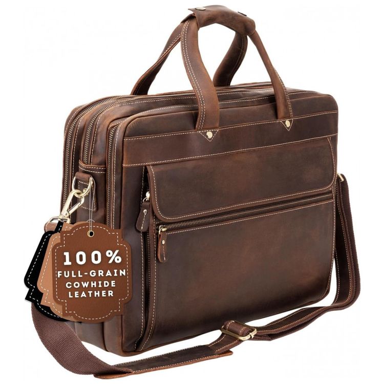 Bolsa-Pasta-de-Couro-Masculina-para-Laptop-LUXORRO-Marrom-foto-0