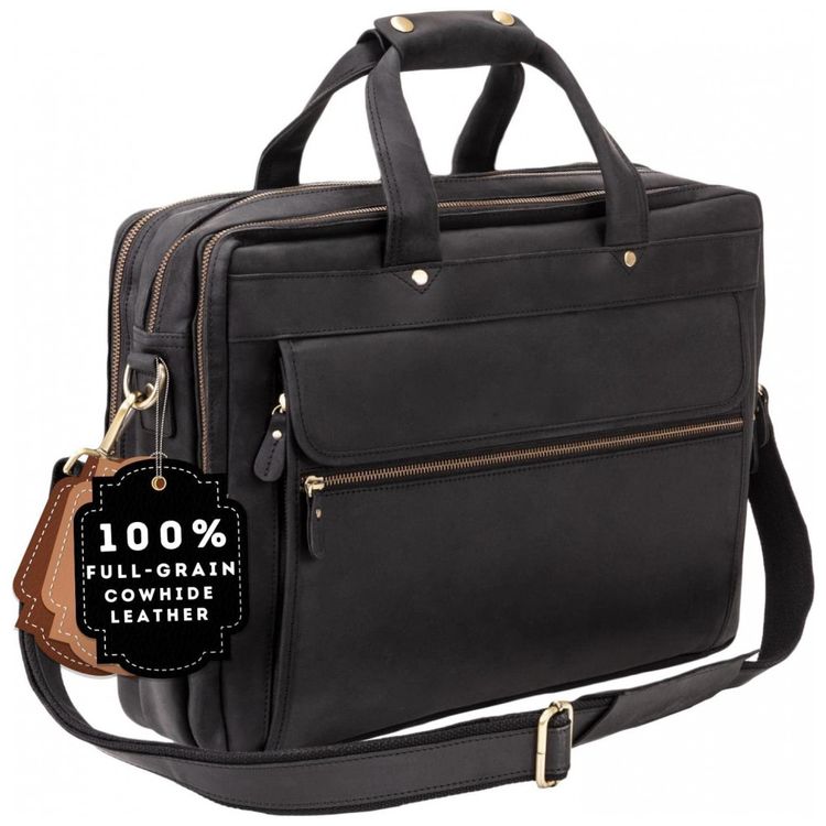 Bolsa-Pasta-de-Couro-Masculina-para-Laptop-LUXORRO-Preto-foto-0