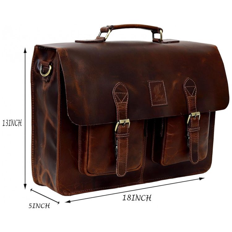 Bolsa-Pasta-de-Couro-Masculina-para-Laptop-C-CUERO-Marrom-foto-1