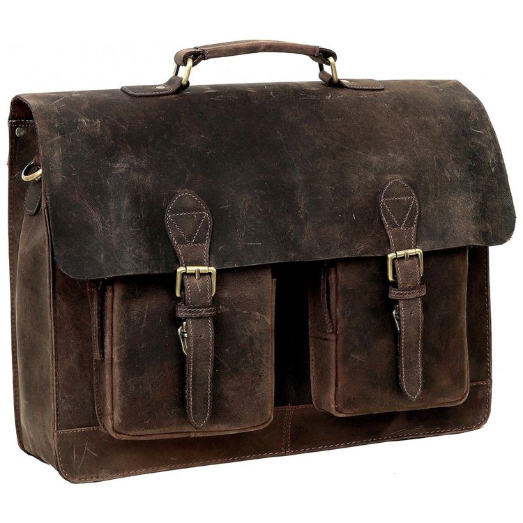 Bolsa-Pasta-de-Couro-Masculina-para-Laptop-CUERO-Marrom-foto-1