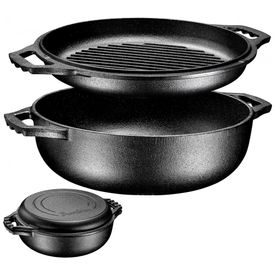 Bruntmor-Panela-de-Ferro-Fundido-2-em-1-Capacidade-3L-Pre-foto-0