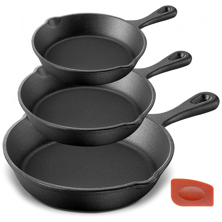 Conjunto-de-Frigideiras-de-Ferro-Fundido-Profissional-com-foto-0