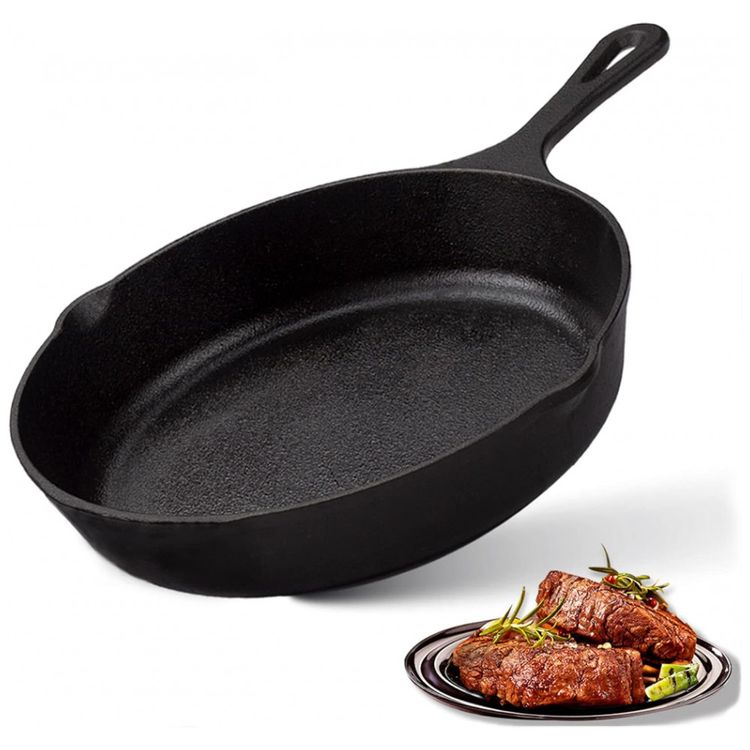 Frigideira-de-Ferro-Fundido-Pre-Preparada-Z-GRILLS-Preto-foto-0