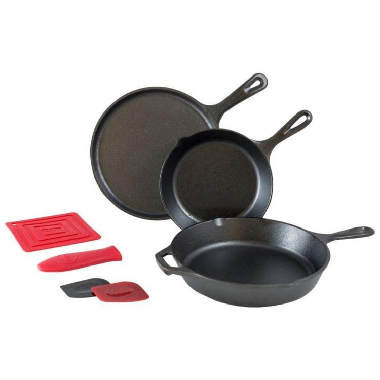 Conjunto-de-3-Frigideiras-de-Ferro-Fundido-Pre-Preparada-com-foto-0