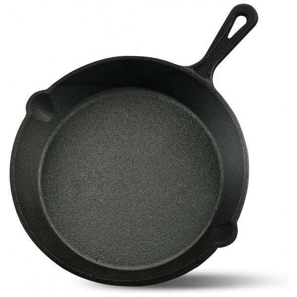ProFire-Frigideira-de-Ferro-Fundido-Pre-Temperada-com-Alca-foto-0