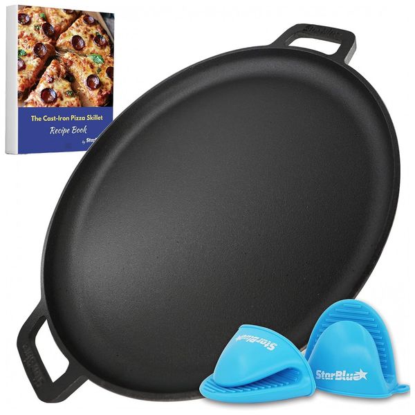 Frigideira-de-Ferro-Fundido-para-Pizza-com-Alcas-de-foto-0