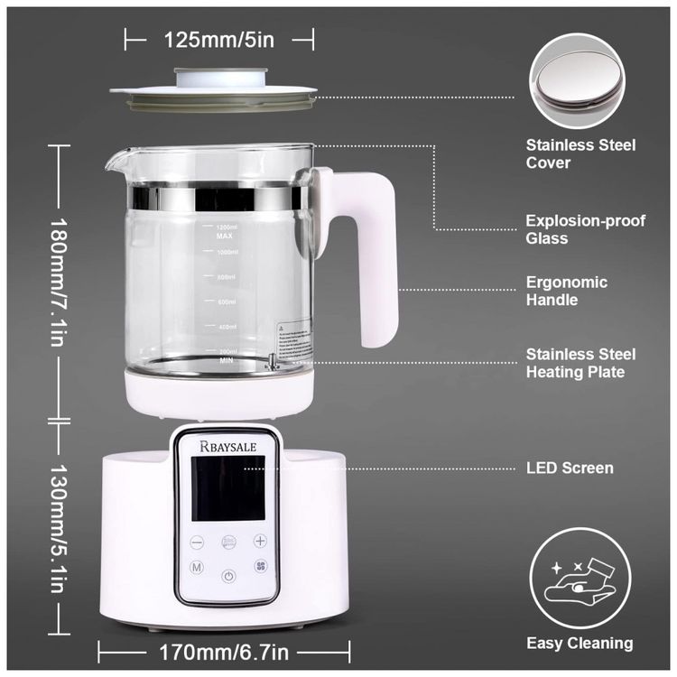 Aquecedor-de-Mamadeira-1.2L-com-Controle-de-Temperatura-foto-1