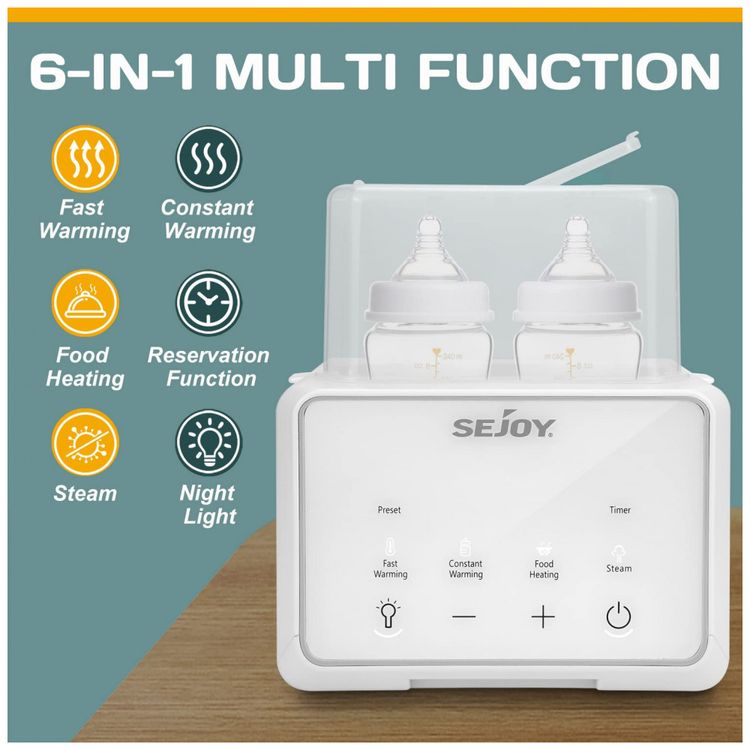 Sejoy-Aquecedor-de-Mamadeira-6-em-1-Aquece-e-Esteriliza-foto-1