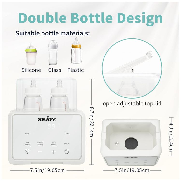 Sejoy-Aquecedor-de-Mamadeira-6-em-1-Aquece-e-Esteriliza-foto-2