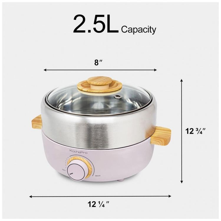 Panela-Eletrica-Multifuncional-2-em-1-Cpacidade-2.5L-Aco-foto-2