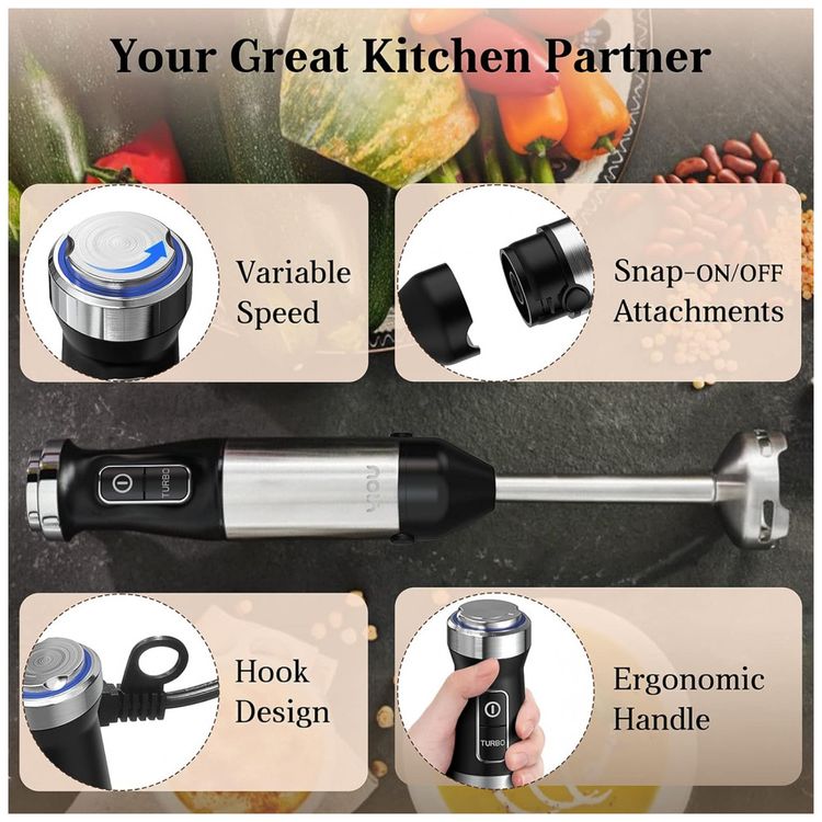 Mixer-com-2-Velocidades-e-Acessorios-Aco-Inoxidavel-500W-foto-2