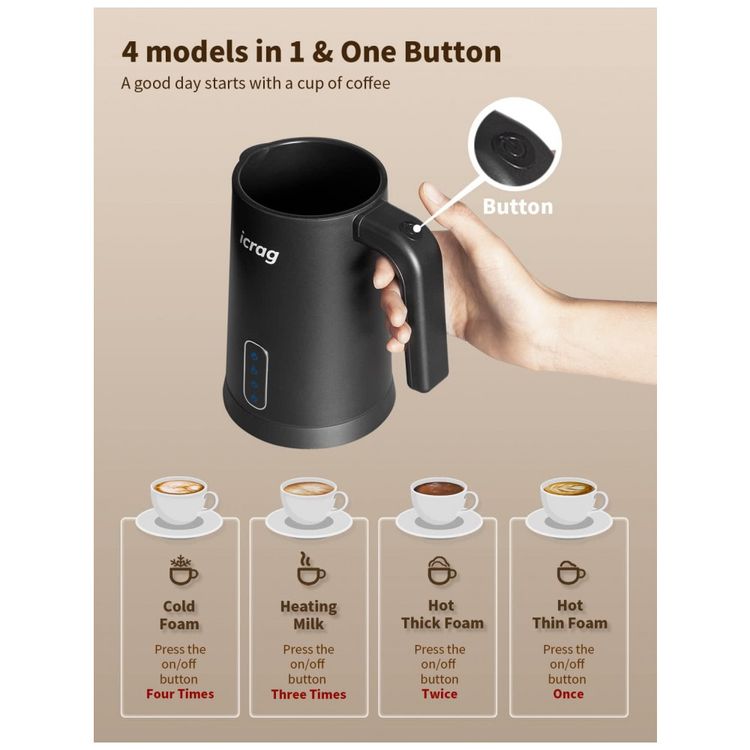 Espumador-de-Leite-Eletrico-4-em-1-Capacidade-250-mL-Aco-foto-1