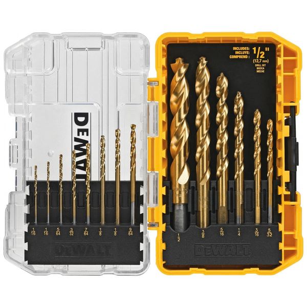 Conjunto-de-Brocas-em-Titanio-com-Estojo-14-Pecas-DEWALT-foto-0