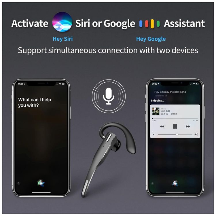 Fone-de-ouvido-sem-Fio-Headset-Bluetooth-para-Chamadas-com-foto-3