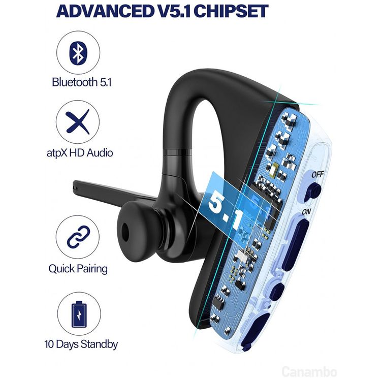 Fone-de-ouvido-sem-Fio-Headset-Bluetooth-para-Chamadas-com-foto-1