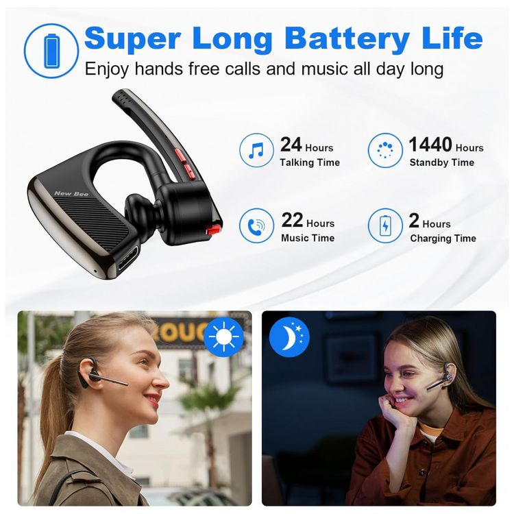 Fone-de-ouvido-sem-Fio-Headset-Bluetooth-para-Chamadas-com-foto-2