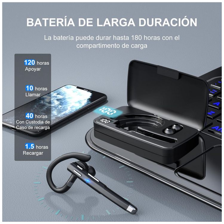 Fone-de-ouvido-sem-Fio-Headset-Bluetooth-para-Chamadas-com-foto-1