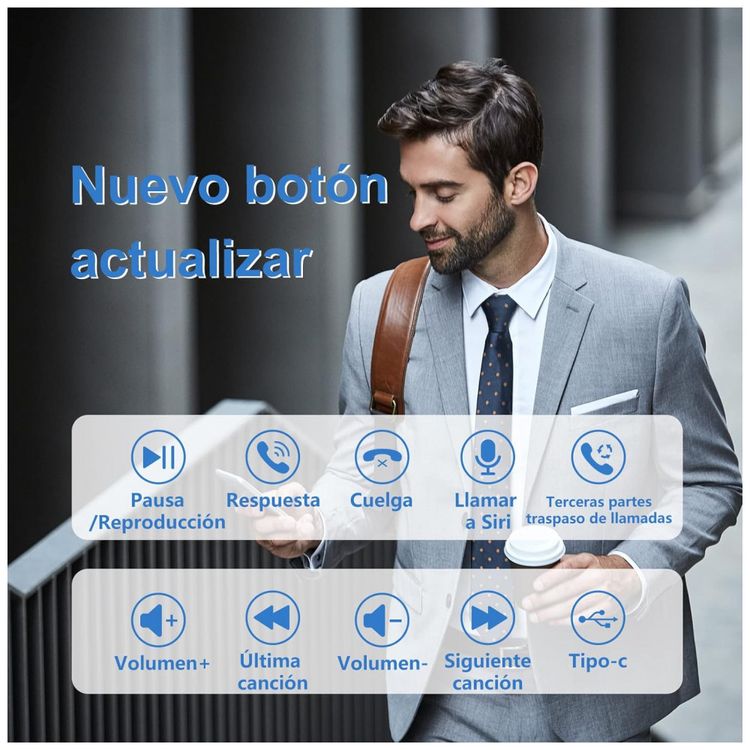 Fone-de-ouvido-sem-Fio-Headset-Bluetooth-para-Chamadas-com-foto-2
