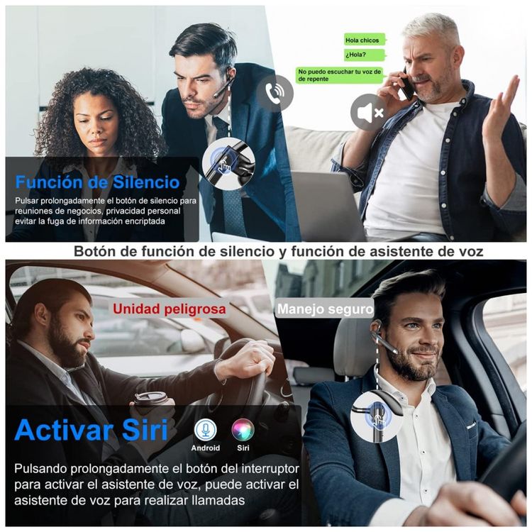 Fone-de-ouvido-sem-Fio-Headset-Bluetooth-para-Chamadas-com-foto-4