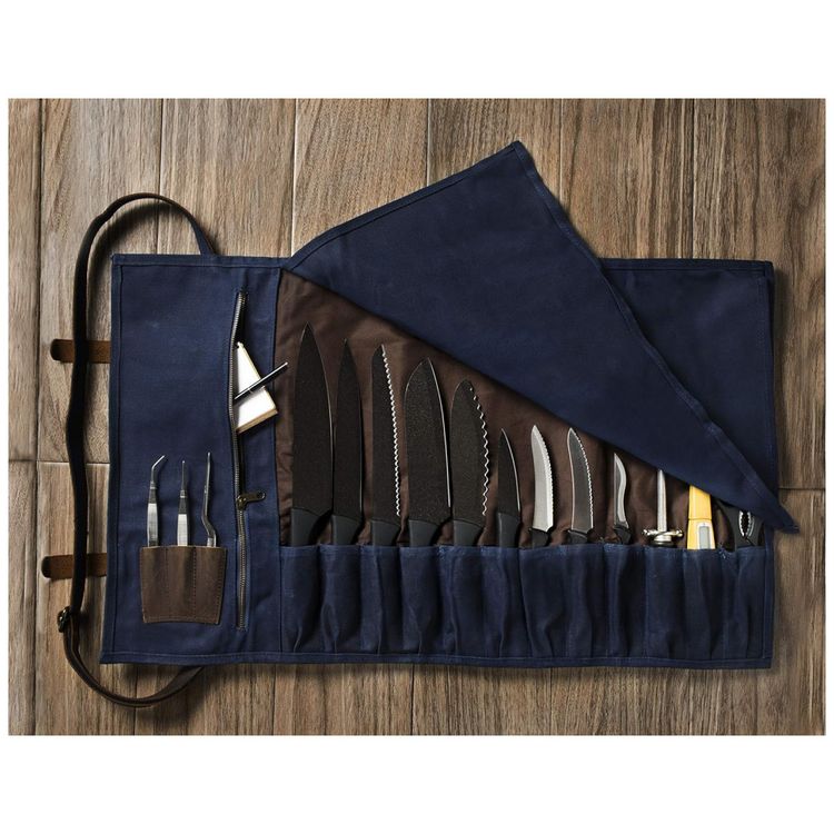 Asaya-Estojo-Bolsa-Portatil-para-Facas-com-15-Slots-Facas-foto-1