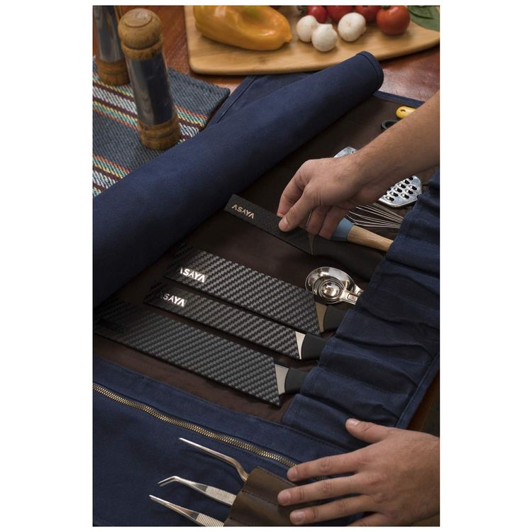 Asaya-Estojo-Bolsa-Portatil-para-Facas-com-15-Slots-Facas-foto-4
