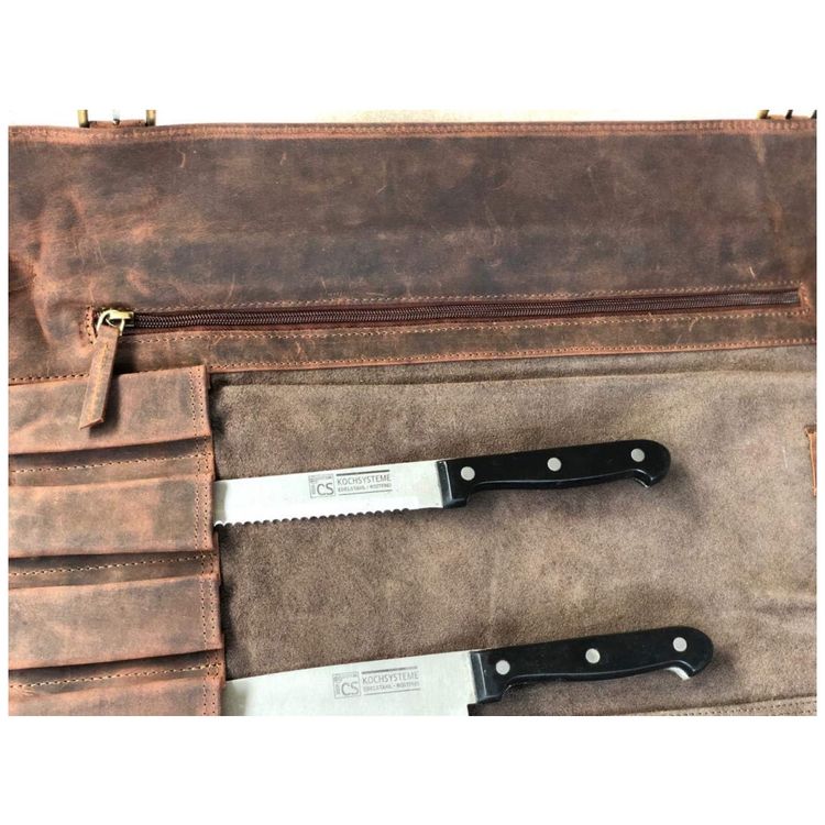 Artesanato-Estojo-Bolsa-de-Couro-para-Facas-com-12-Slots-foto-3