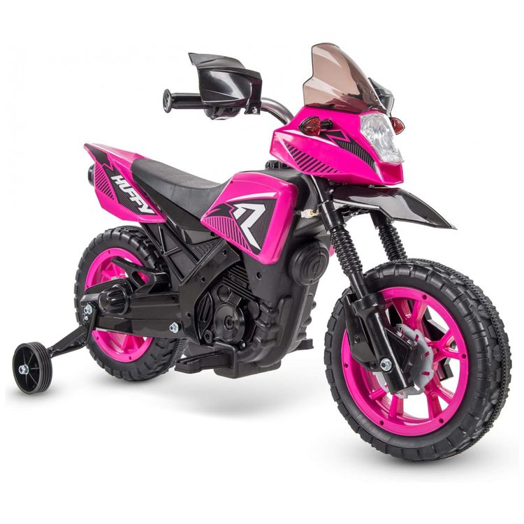 Huffy-Moto-Eletrical-Infantil-6V-com-Luzes-e-Sons-Rosa-foto-0