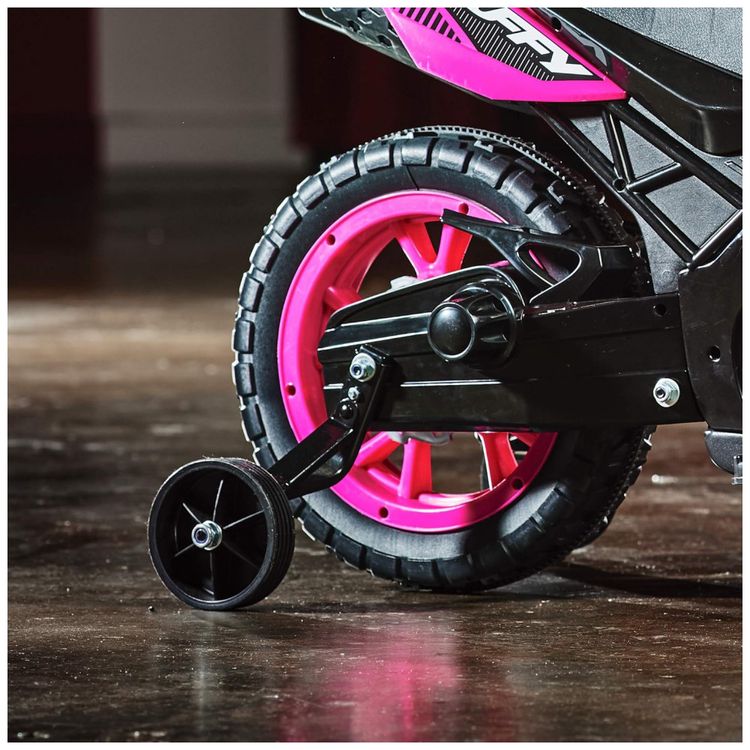 Huffy-Moto-Eletrical-Infantil-6V-com-Luzes-e-Sons-Rosa-foto-5