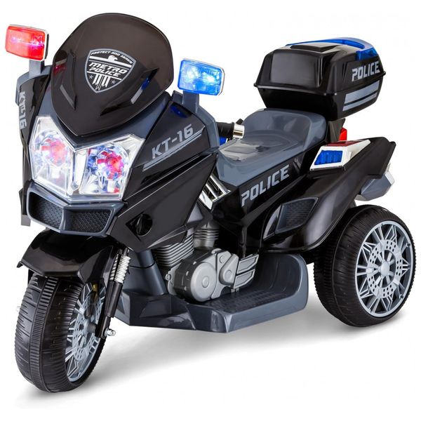 Moto-Eletrica-Policial-Infantil-6V-com-Luzes-e-Sons-KID-foto-0