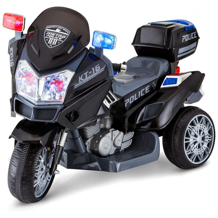 Moto-Eletrica-Policial-Infantil-6V-com-Luzes-e-Sons-KID-foto-0