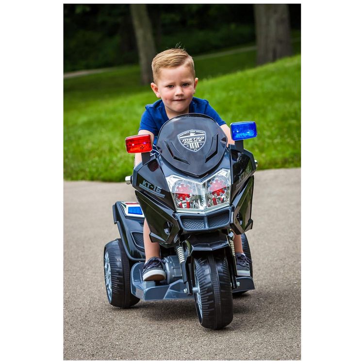 Moto-Eletrica-Policial-Infantil-6V-com-Luzes-e-Sons-KID-foto-3