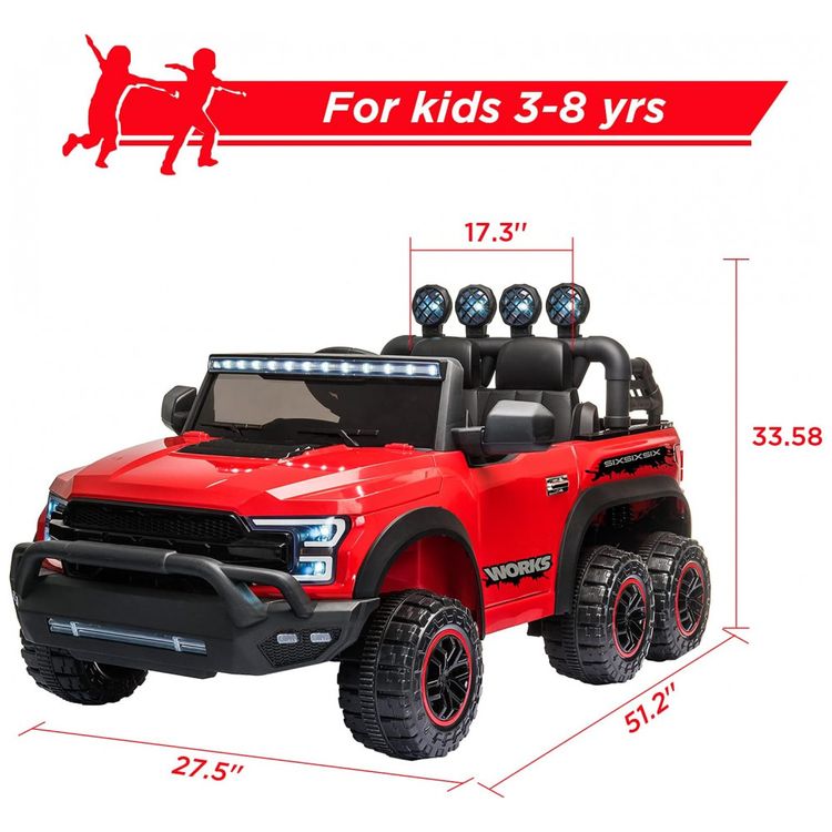 RCtown-Carro-Carrinho-Eletrico-2-Assentos-12V-com-Luzes-de-foto-5
