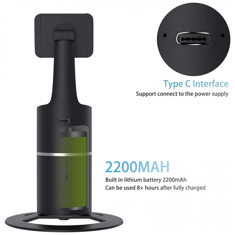 NYOOLO-Suporte-para-Celular-com-Rastreamento-de-Rosto-360-foto-5