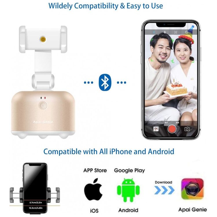 Gimbal-Suporte-para-Celular-com-Rastreamento-de-Rosto-360-foto-3