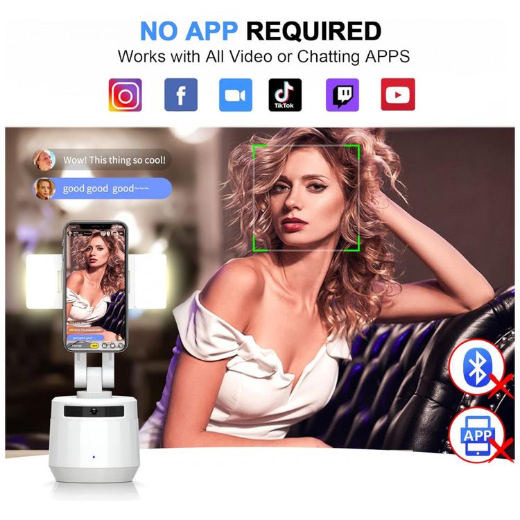 YENDILI-Suporte-para-Celular-com-Rastreamento-de-Rosto-360-foto-3