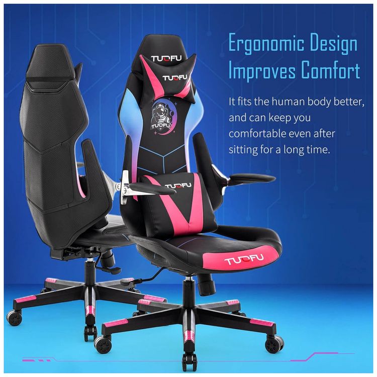 Cadeira-Gamer-Ergonomica-Ajustavel-com-Apoio-para-a-Lombar-foto-1